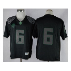 Oregon Ducks #6 Charles Nelson Blackout Limited Stitched NCAA Jersey