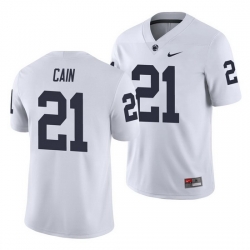 penn state nittany lions noah cain white college football men's jersey