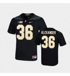 Men Purdue Boilermakers Jaylan Alexander Game Football Black Jersey