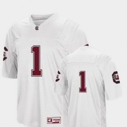 Men South Carolina Gamecocks 1 White College Football Colosseum Jersey