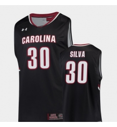 Men South Carolina Gamecocks Chris Silva Black Replica College Basketball Jersey