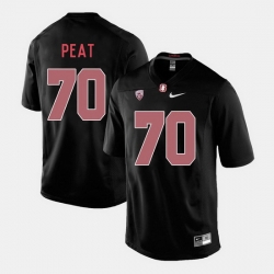 Men Stanford Cardinal Andrus Peat College Football Black Jersey