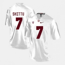 Men Stanford Cardinal Aziz Shittu College Football White Jersey