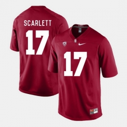 Men Stanford Cardinal Brennan Scarlett College Football Cardinal Jersey