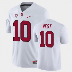 Men Stanford Cardinal Jack West Game White College Football Jersey