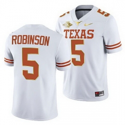 Texas Longhorns Bijan Robinson White 2021 Red River Showdown Men Jersey