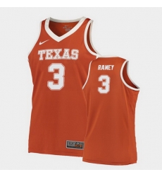 Texas Longhorns Courtney Ramey Orange Road Men'S Jersey