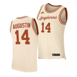 Texas Longhorns D.J. Augustin Cream Retro Texas Longhorns Jersey