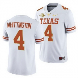 Texas Longhorns Jordan Whittington White 2021 Red River Showdown Men Jersey