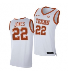 Texas Longhorns Kai Jones White Alumni Player Texas Longhorns Jersey