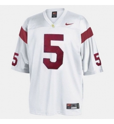 Men Usc Trojans Reggie Bush College Football White Jersey