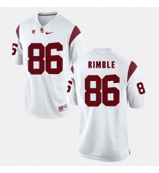 Men Usc Trojans Xavier Grimble Pac 12 Game White Jersey