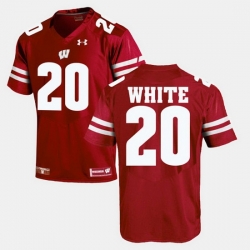 Men Wisconsin Badgers James White Alumni Football Game Red Jersey