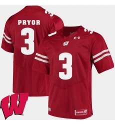 Men Wisconsin Badgers Kendric Pryor Red Alumni Football Game Ncaa 2018 Jersey