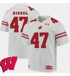 Men Wisconsin Badgers Vince Biegel White Alumni Football Game Ncaa 2018 Jersey