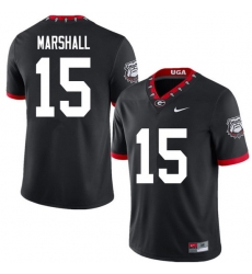 2020 Men #15 Trezmen Marshall Georgia Bulldogs Mascot 100th Anniversary College Football Jerseys Sal