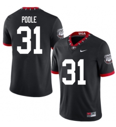 2020 Men #31 William Poole Georgia Bulldogs Mascot 100th Anniversary College Football Jerseys Sale-B