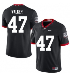 2020 Men #47 Payne Walker Georgia Bulldogs Mascot 100th Anniversary College Football Jerseys Sale-Bl