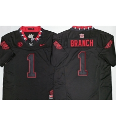 Georgia Bulldogs 1 Zachariah Branch White 2026 F U S E Stitched Jersey Georgia Bulldogs 1 Zachariah Branch White 2026 F U S E Stitched Jersey