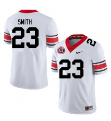 Men #23 Tykee Smith Georgia Bulldogs College Football Jerseys Sale-40th Anniversary