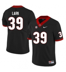 Men #39 Collin Lark Georgia Bulldogs College Football Jerseys Sale-Black Anniversary