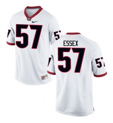 Men Georgia Bulldogs #57 Alex Essex College Football Jerseys-White