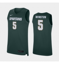 Michigan State Spartans Cassius Winston Green Replica Men'S Jersey