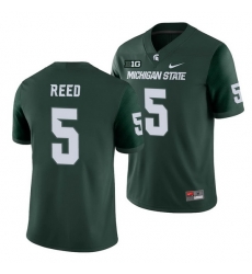 Michigan State Spartans Jayden Reed Green College Football Michigan State Spartans Jersey