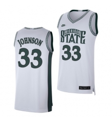 Michigan State Spartans Magic Johnson White Retro Limited Men'S Jersey