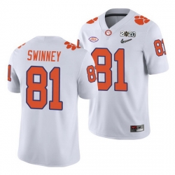 Clemson Tigers Drew Swinney White College Football Men'S Jersey