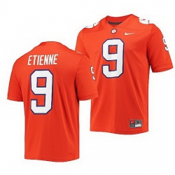 Clemson Tigers Travis Etienne Orange College Football Jersey