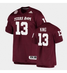 Men Texas A&M Aggies Haynes King Alumni Football Game Maroon Jersey