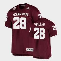 Men Texas A&M Aggies Isaiah Spiller Alumni Football Game Maroon Jersey