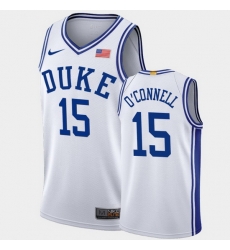 Duke Blue Devils Alex O'Connell White Authentic Men'S Jersey