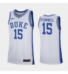 Duke Blue Devils Alex O'Connell White Replica Men'S Jersey