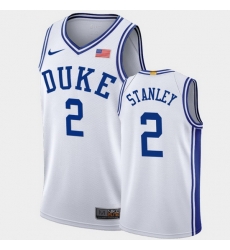 Duke Blue Devils Cassius Stanley White Authentic Men'S Jersey