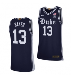 Duke Blue Devils Joey Baker Navy Alternate Men'S Jersey