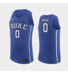 Duke Blue Devils Wendell Moore Royal Replica Men'S Jersey