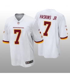 Men Redskins 7 Dwayne Haskins Jr  White 2020 Vapor Untouchable Limited Jersey