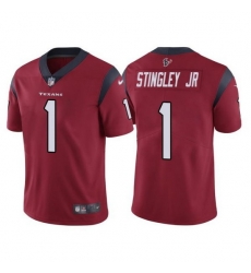 Nike Texans 1 Derek Stingley Jr Red 2022 NFL Draft Vapor Untouchable Limited Jerse