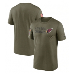 Men Arizona Cardinals Olive 2022 Salute To Service Legend Team T Shirt