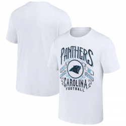 Men Carolina Panthers White X Darius Rucker Collection Vintage Football T Shirt