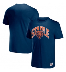 Men Chicago Bears X Staple Navy Logo Lockup T Shirt