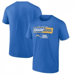 Men Los Angeles Chargers Light Blue X Bud Light T Shirt