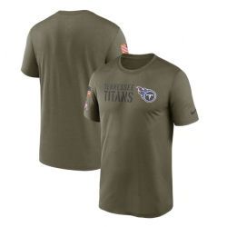 Men Tennessee Titans Olive 2022 Salute To Service Legend Team T Shirt