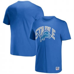 Men Detroit Lions X Staple Blue Logo Lockup T Shirt