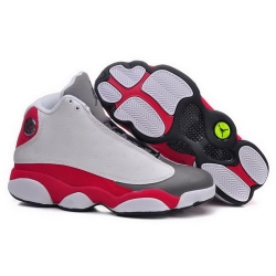 Air Jordan 13 Shoes 2014 Mens White Red Grey