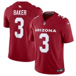 Men Arizona Cardinals 3 Budda Baker Red Vapor Untouchable F U S E Limited Stitched Football Jersey