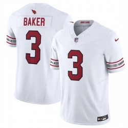 Men Arizona Cardinals 3 Budda Baker White Vapor Untouchable F U S E Limited Stitched Football Jersey