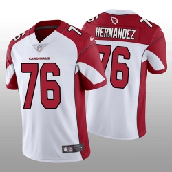 Men's Arizona Cardinals #76 Will Hernandez White Red Vapor Untouchable Stitched Football Jersey